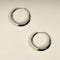Dome XL Hoops in Silver-Astrid &amp; Miyu