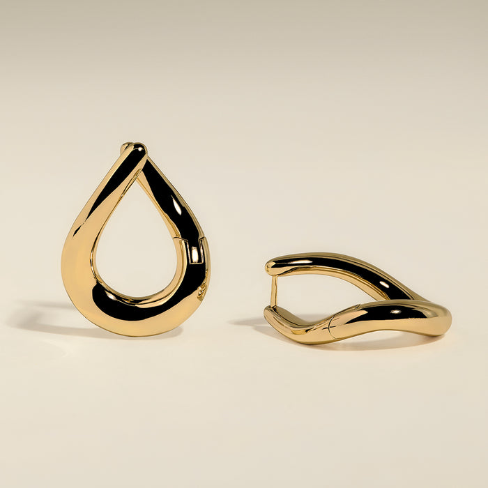 Molten XL Hoops in Gold-Astrid &amp; Miyu