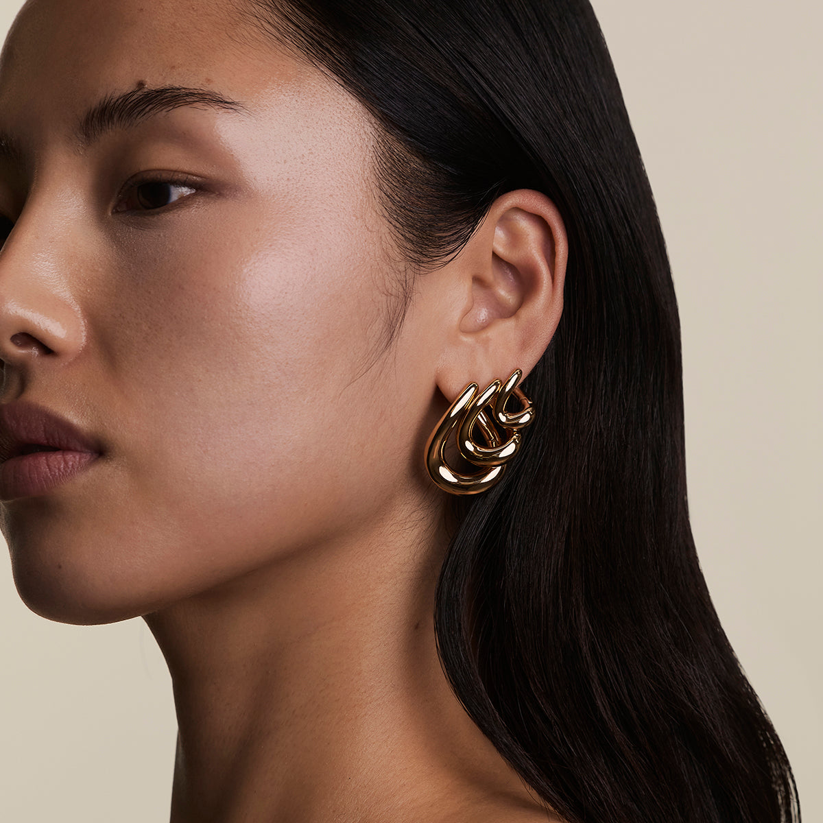 Molten XL Hoops in Gold-Astrid &amp; Miyu