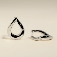 Molten XL Hoops in Silver-Astrid &amp; Miyu