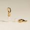 Serenity Pearl Charm XL Hoops in Gold-Astrid &amp; Miyu