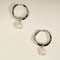 Serenity Pearl Charm XL Hoops in Silver-Astrid &amp; Miyu