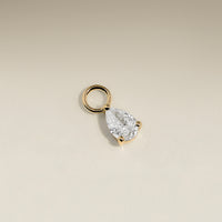 Diamond April Earring Charm in Solid Gold-Astrid &amp; Miyu