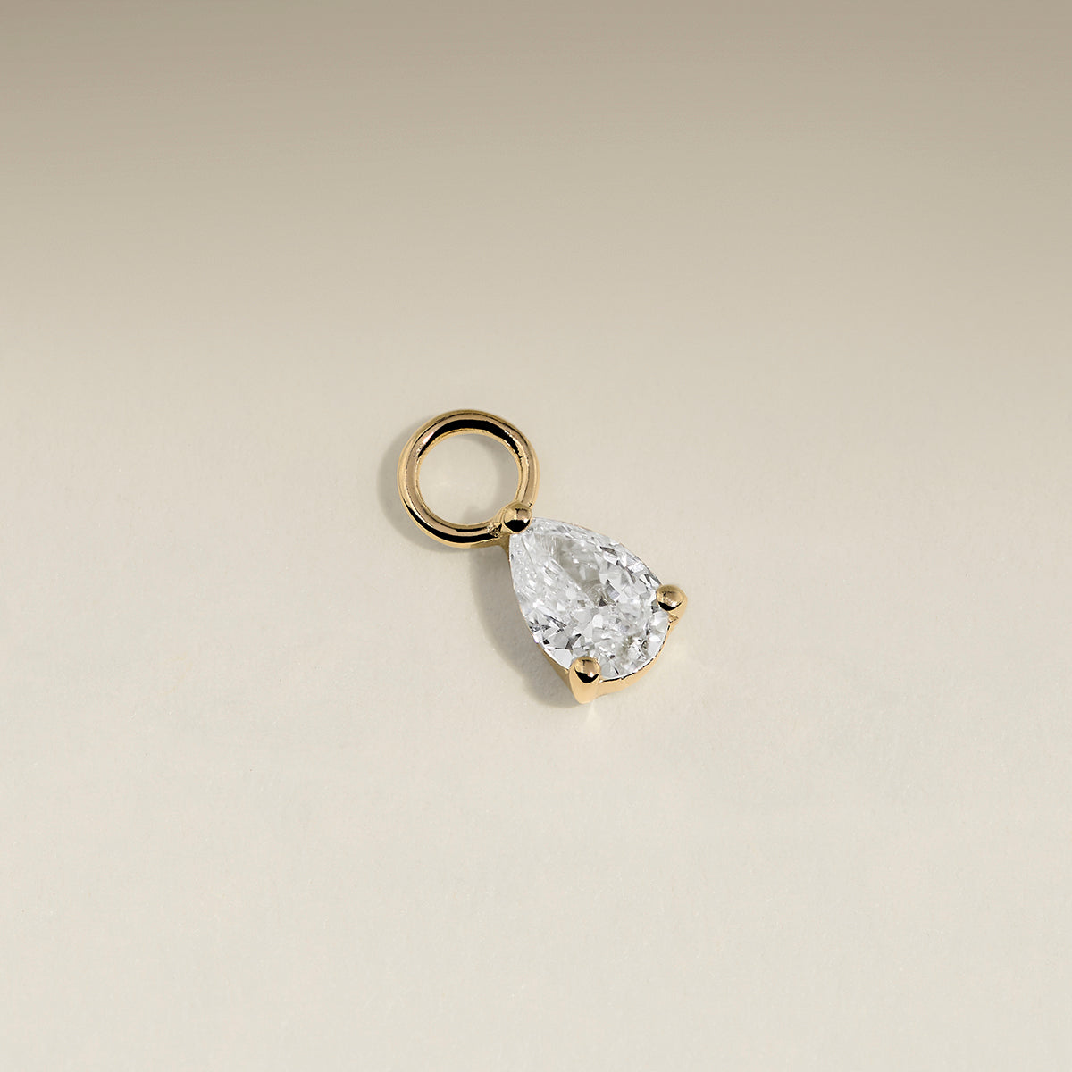 Diamond April Earring Charm in Solid Gold-Astrid &amp; Miyu
