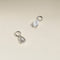 Diamond April Earring Charm in Solid White Gold-Astrid &amp; Miyu