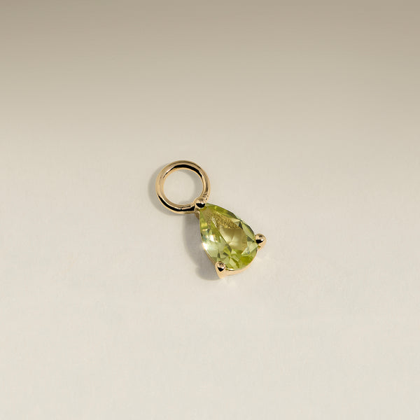 Olivine August Earring Charm in Solid Gold-Astrid &amp; Miyu