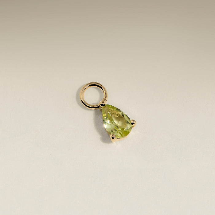 Olivine August Earring Charm in Solid Gold-Astrid &amp; Miyu