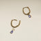 Tanzanite December Earring Charm in Solid Gold-Astrid &amp; Miyu