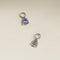 Tanzanite December Earring Charm in Solid White Gold-Astrid &amp; Miyu