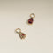 Garnet January Earring Charm in Solid Gold-Astrid &amp; Miyu