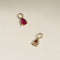 Ruby July Earring Charm in Solid Gold-Astrid &amp; Miyu