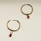 Ruby July Earring Charm in Solid Gold-Astrid &amp; Miyu