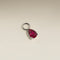 Ruby July Earring Charm in Solid White Gold-Astrid &amp; Miyu