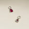 Ruby July Earring Charm in Solid White Gold-Astrid &amp; Miyu