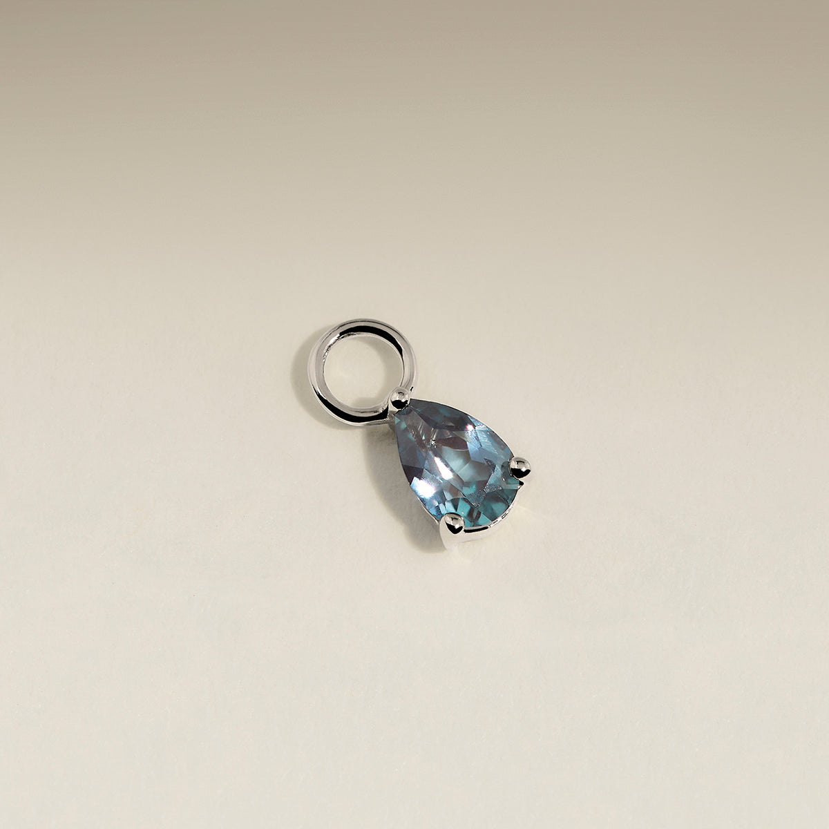 Alexandrite June Earring Charm in Solid White Gold-Astrid &amp; Miyu