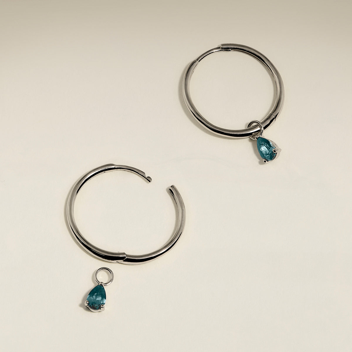 Alexandrite June Earring Charm in Solid White Gold-Astrid &amp; Miyu