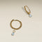 Aquamarine March Earring Charm in Solid Gold-Astrid &amp; Miyu
