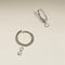 Aquamarine March Earring Charm in Solid White Gold-Astrid &amp; Miyu