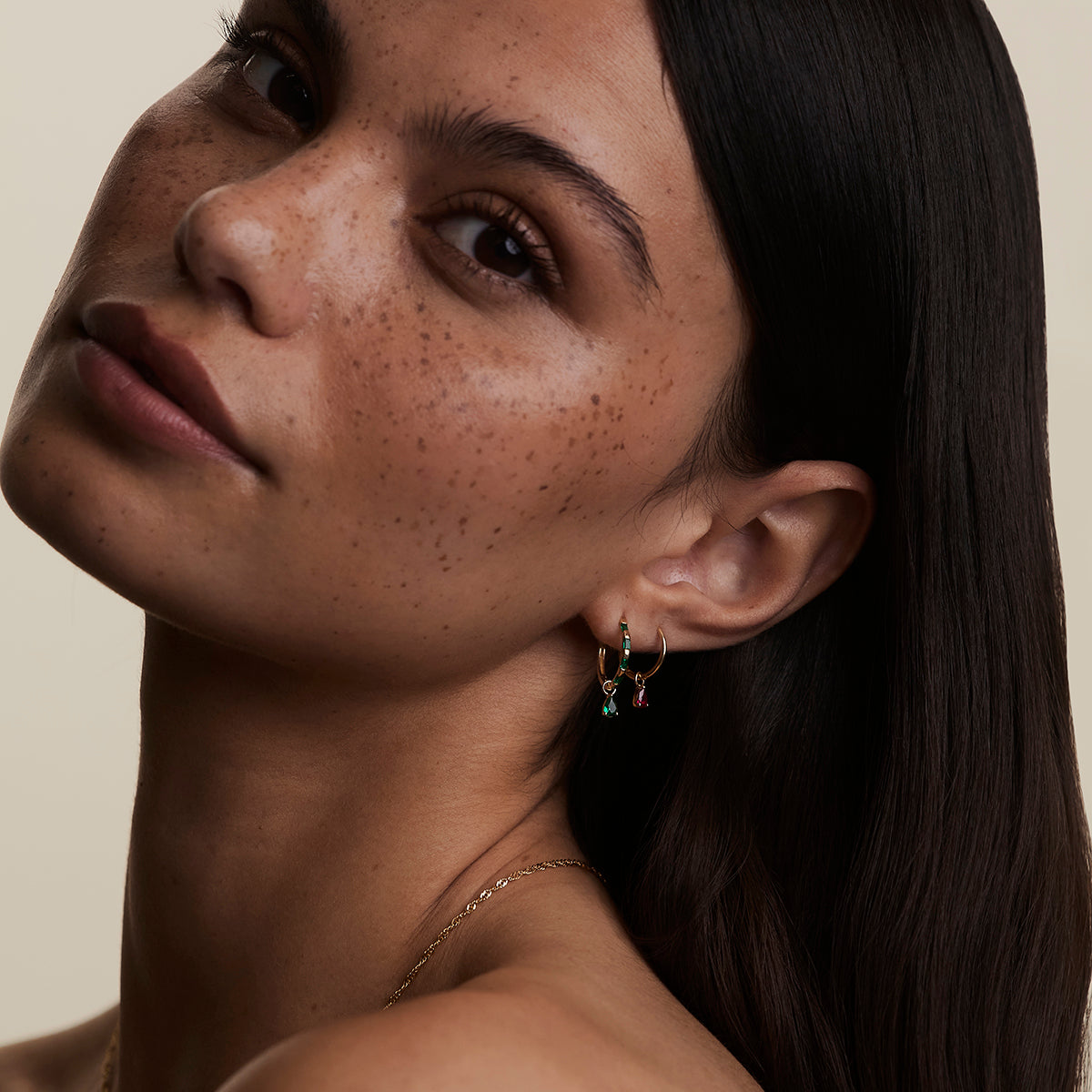 Emerald May Earring Charm in Solid Gold-Astrid &amp; Miyu