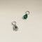 Emerald May Earring Charm in Solid White Gold-Astrid &amp; Miyu