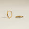 Diamond Pavé Huggies in Solid Gold-Astrid &amp; Miyu