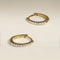 Diamond Pavé Huggies in Solid Gold-Astrid &amp; Miyu