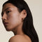 Crystal Cosmic Twist Medium Hoops in Gold-Astrid &amp; Miyu