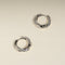 Crystal Cosmic Twist Medium Hoops in Silver-Astrid &amp; Miyu