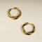 Cosmic Twist Large Hoops in Gold-Astrid &amp; Miyu