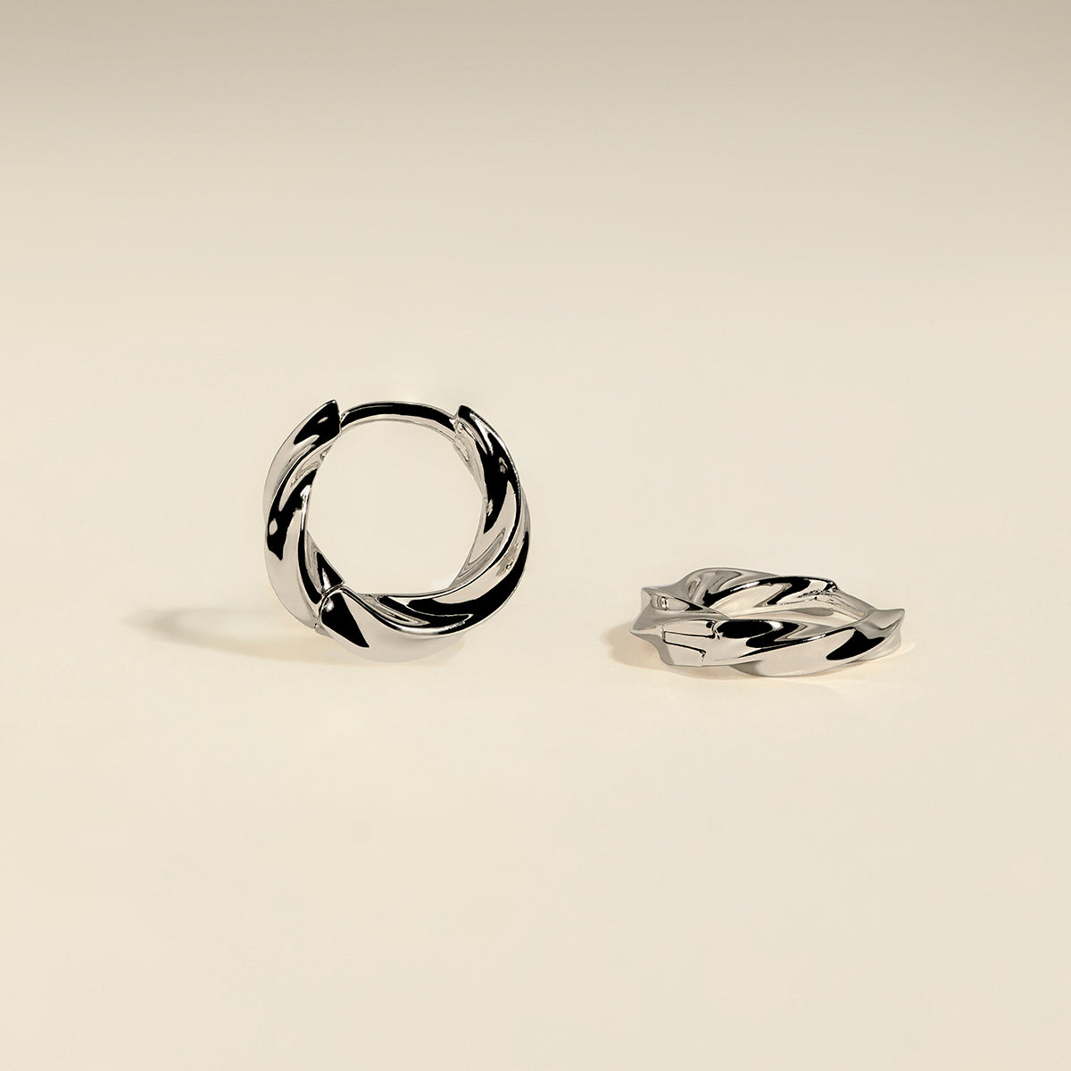 Cosmic Twist Huggies in Silver-Astrid &amp; Miyu