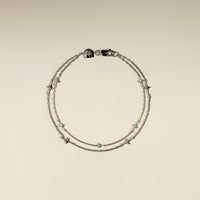 Cosmic Opal Double Bracelet in Silver-Astrid &amp; Miyu