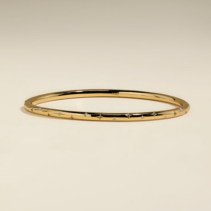 Cosmic Dome Bangle in Gold-Astrid &amp; Miyu