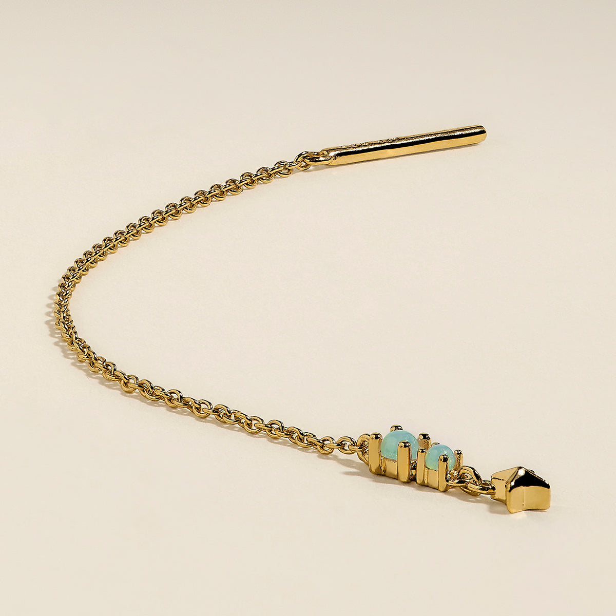 Cosmic Opal Thread Earrings in Gold-Astrid &amp; Miyu