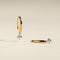 Crystal Charm Hook Earrings in Gold-Astrid &amp; Miyu