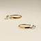Crystal Charm Hook Earrings in Gold-Astrid &amp; Miyu