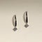 Crystal Charm Hook Earrings in Silver-Astrid &amp; Miyu