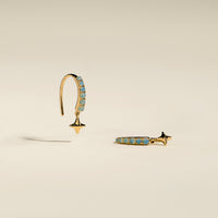 Cosmic Opal Hook Earrings in Gold-Astrid &amp; Miyu