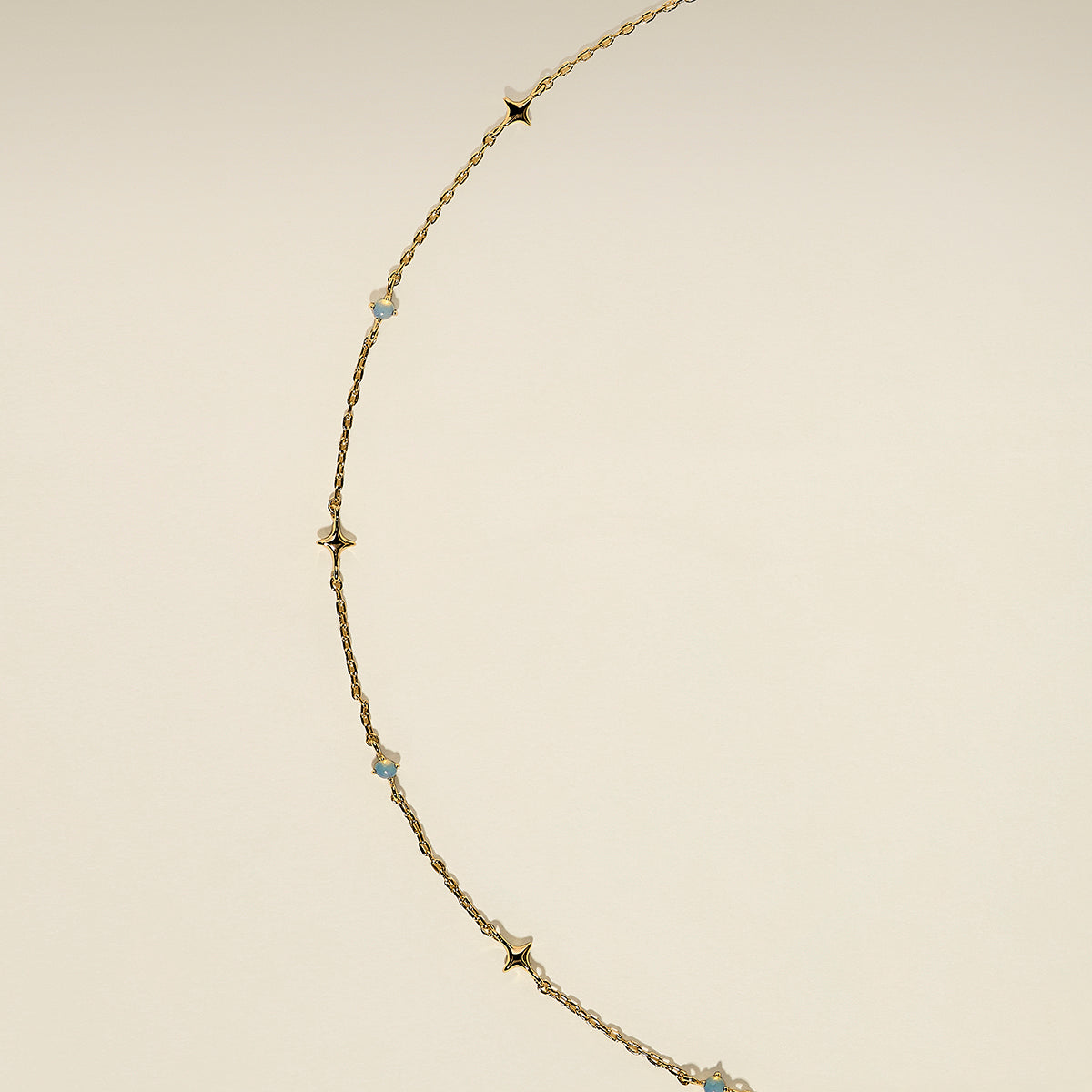 Cosmic Opal Charm Necklace in Gold-Astrid &amp; Miyu