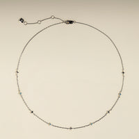 Cosmic Opal Charm Necklace in Silver-Astrid &amp; Miyu
