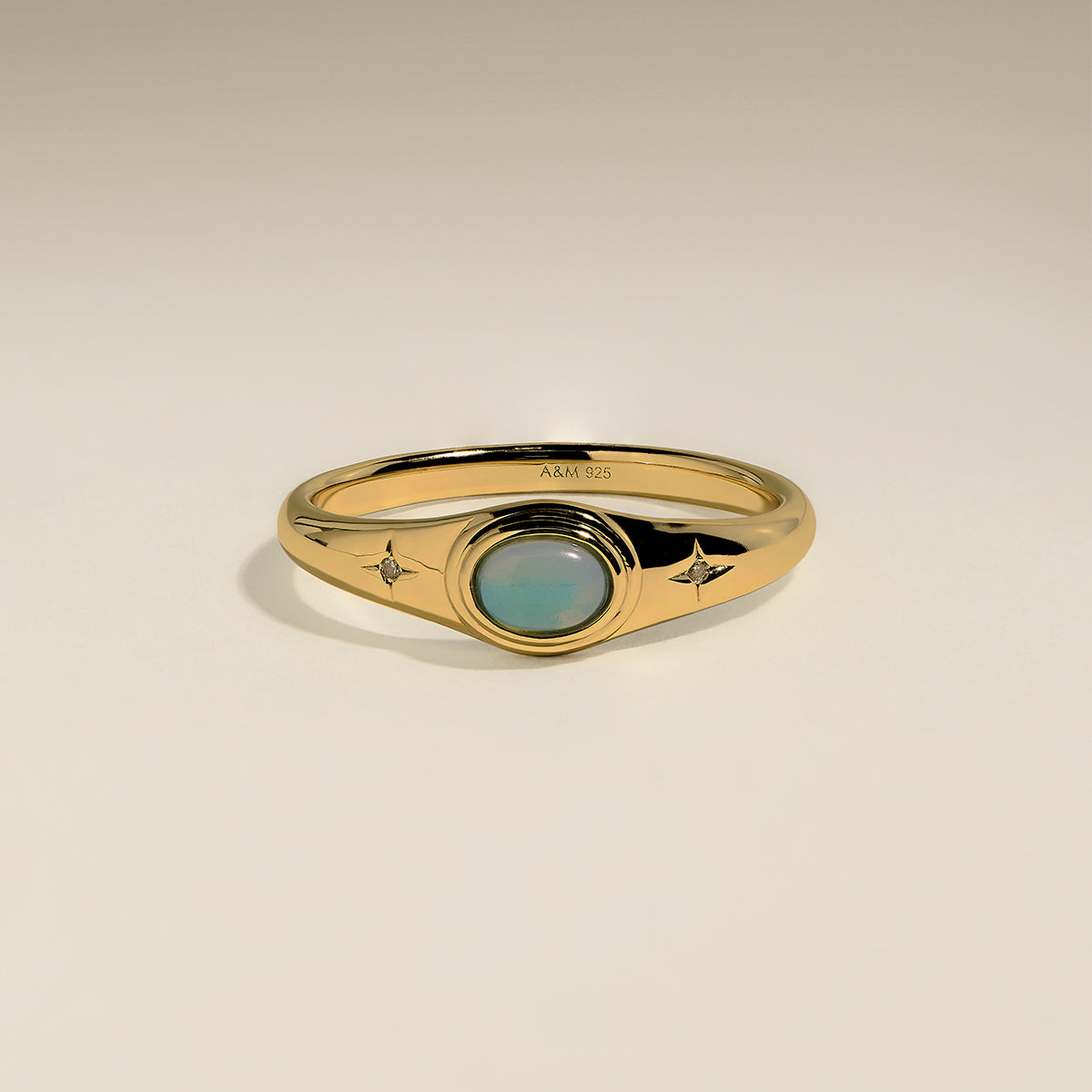 Cosmic Opal Cocktail Ring in Gold-Astrid &amp; Miyu