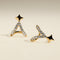 Cosmic Star Illusion Studs in Gold-Astrid &amp; Miyu