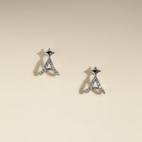 Cosmic Star Illusion Studs in Silver-Astrid &amp; Miyu
