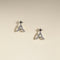 Cosmic Star Illusion Studs in Silver-Astrid &amp; Miyu