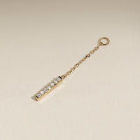 Diamond Pavé Ear Chain in Solid Gold-Astrid &amp; Miyu