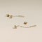 Diamond Pavé Ear Chain in Solid Gold-Astrid &amp; Miyu