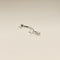 Diamond Charm Rook Bar in Solid White Gold-Astrid &amp; Miyu