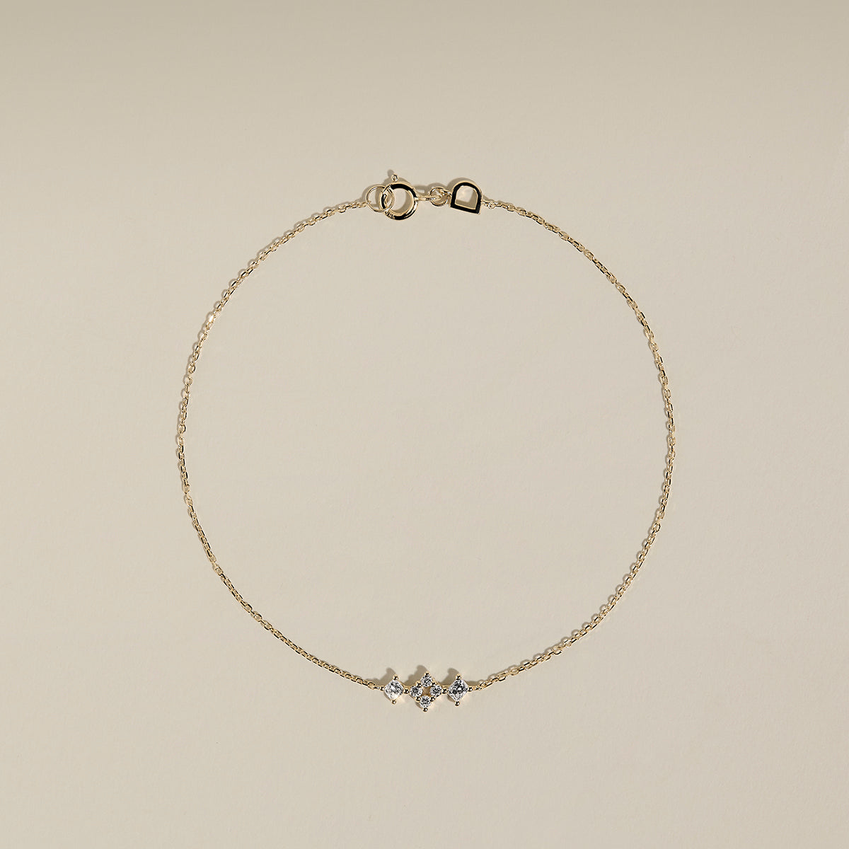 Cosmic Diamond Bracelet in Solid Gold-Astrid &amp; Miyu