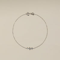 Cosmic Diamond Bracelet in Solid White Gold-Astrid &amp; Miyu