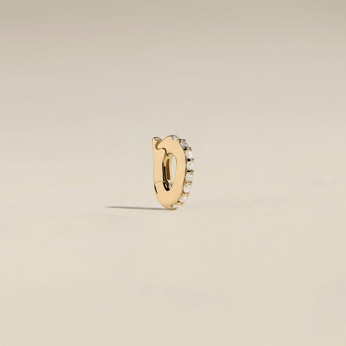 Diamond Pavé Connector in Solid Gold-Astrid &amp; Miyu