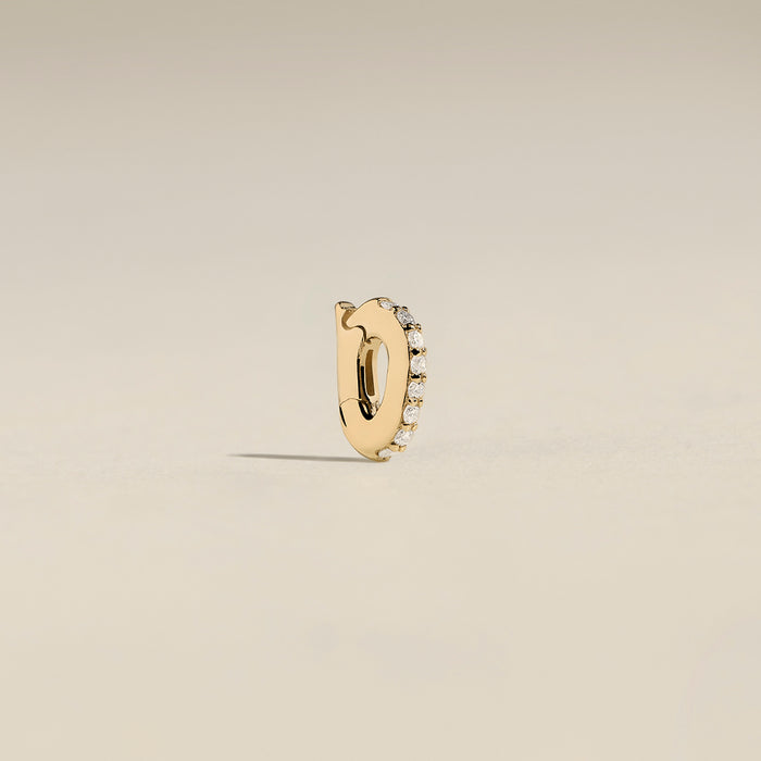 Diamond Pavé Connector in Solid Gold-Astrid &amp; Miyu
